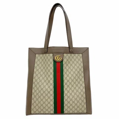 Pre-owned Gucci Brown Pvc Tote Bag ()