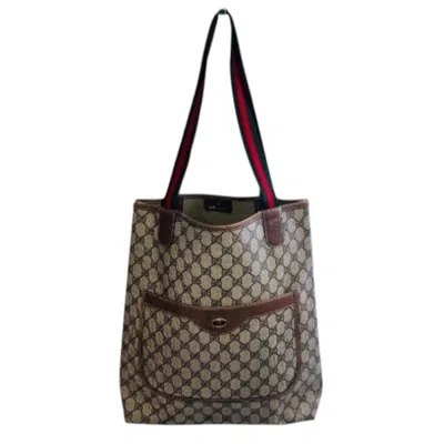 Pre-owned Gucci Brown Pvc Tote Bag ()