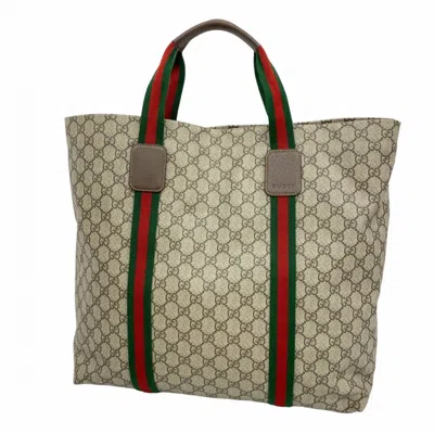 Pre-owned Gucci Brown Pvc Tote Bag ()
