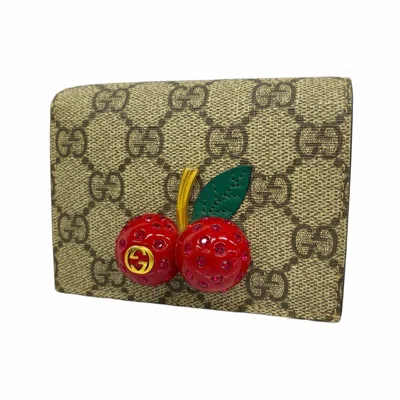 Pre-owned Gucci Brown Pvc Wallet (bi-fold) ()