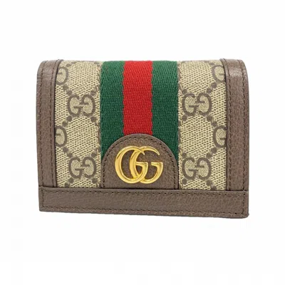 Pre-owned Gucci Brown Pvc Wallet (bi-fold) ()