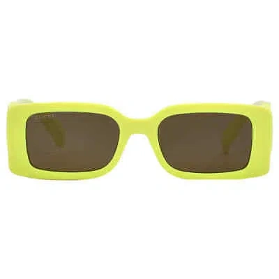 Pre-owned Gucci Brown Rectangular Ladies Sunglasses Gg1325s 007 54 Gg1325s 007 54