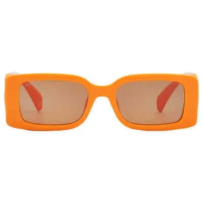 Pre-owned Gucci Brown Rectangular Ladies Sunglasses Gg1325s 008 54 Gg1325s 008 54