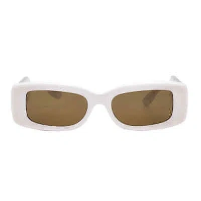 Pre-owned Gucci Brown Rectangular Ladies Sunglasses Gg1528s 003 53 Gg1528s 003 53