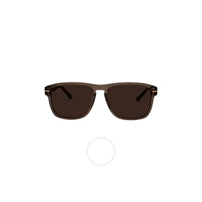 Gucci Brown Rectangular Men's Sunglasses Gg0911s 002 58 In Black