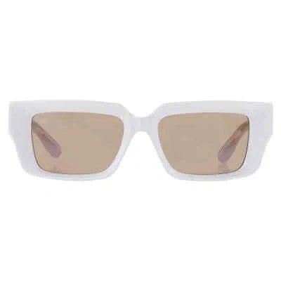 Pre-owned Gucci Brown Rectangular Unisex Sunglasses Gg1529s 004 54 Gg1529s 004 54