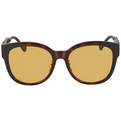 Pre-owned Gucci Brown Round Ladies Sunglasses Gg1028sk 003 56 Gg1028sk 003 56