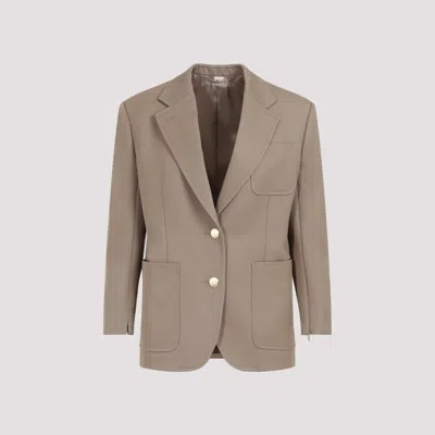 GUCCI BROWN SINGLE BREASTED JACKET