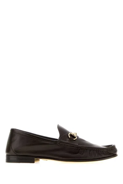 Gucci Leather Lug-sole Loafers For Men In Multi