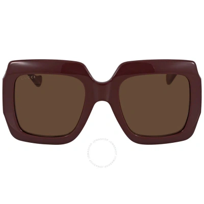 Gucci Brown Square Ladies Sunglasses Gg1022s 007 54