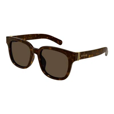 Gucci Brown Square Ladies Sunglasses Gg1512sk 002 54 In Multi