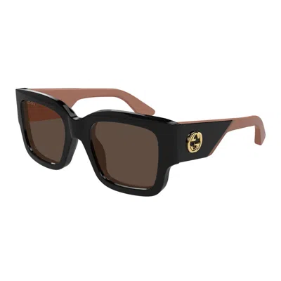 Gucci Brown Square Ladies Sunglasses Gg1663s 004 52 In Green