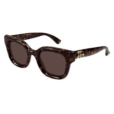 Gucci Brown Square Ladies Sunglasses Gg1828s 002 49