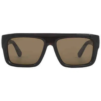 Pre-owned Gucci Brown Square Men's Sunglasses Gg1461s 002 55 Gg1461s 002 55