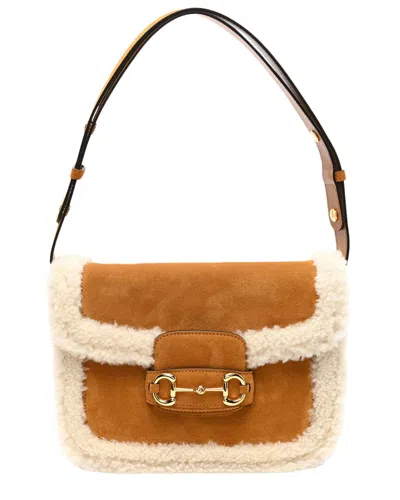 Gucci Brown Suede Horsebit 1955 Shoulder Bag (authentic Pre-loved)