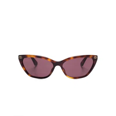 GUCCI GUCCI BROWN SUNGLASSES WOMEN