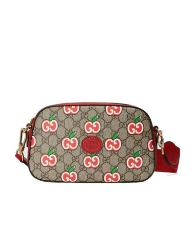 Gucci Brown Valentine's Day Special Small Shoulder Bag In Multi