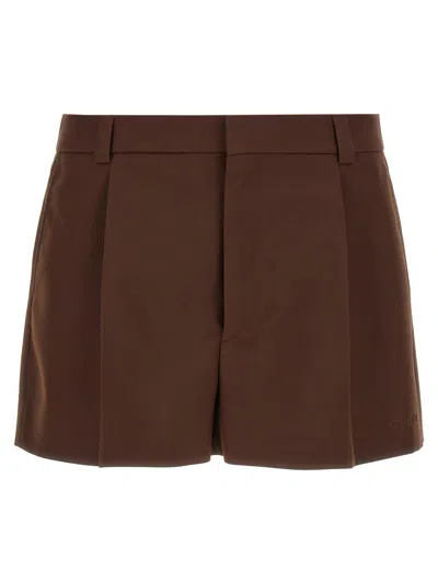GUCCI MEN BROWN WOOL SHORTS, 32 LUXURY SHORTS FOR MEN DARVEYS
