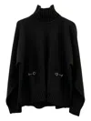 Gucci Wool And Cashmere Turtle-neck Jumper In Black