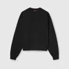 Gucci Brushed Cotton Jersey Sweatshirt In Black