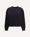 Gucci Women Cotton Sweatshirt With Beaded Horsebit Detail In Black
