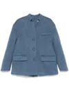 Gucci Wool And Mohair Jacket In Blue
