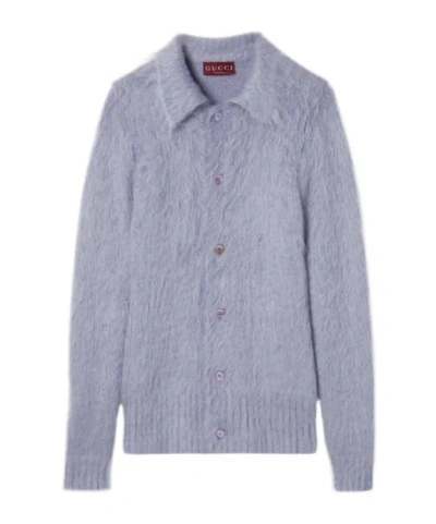 GUCCI GUCCI BRUSHED BUTTON-UP CARDIGAN