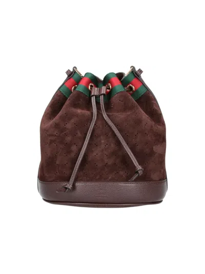 Gucci Bucket Bag "venice" In Brown