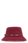 Gucci Gg Monogram Bucket Hat In Red