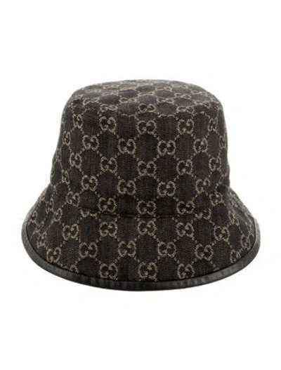 Pre-owned Gucci Bucket Hat In Black