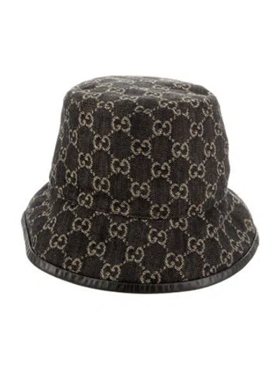Pre-owned Gucci Bucket Hat In Black