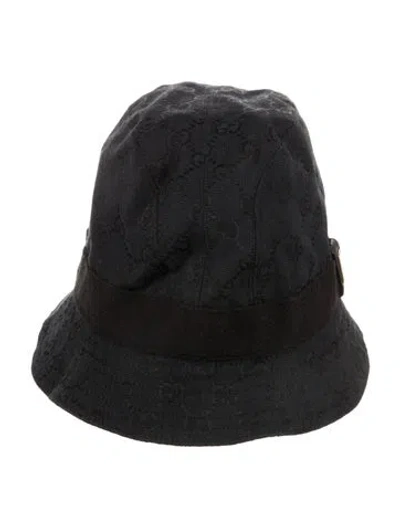 Pre-owned Gucci Bucket Hat In Black