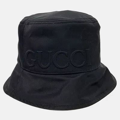 Pre-owned Gucci Bucket Hat In Black