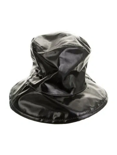 Pre-owned Gucci Bucket Hat In Black/gold