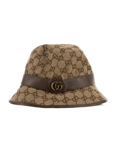 Pre-owned Gucci Bucket Hat In Brown