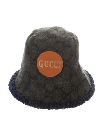 Pre-owned Gucci Bucket Hat In Green