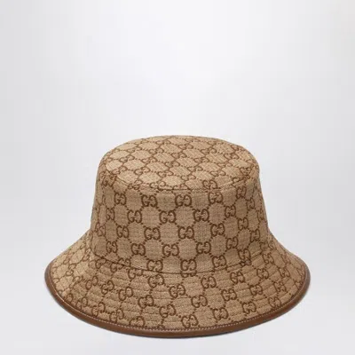 GUCCI GUCCI  BUCKET HAT IN DENIM GG BEIGE
