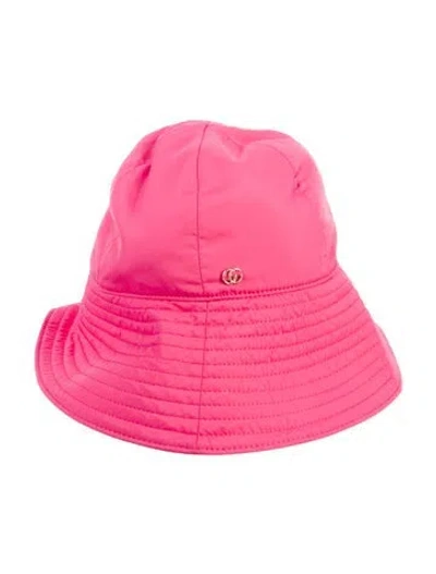 Pre-owned Gucci Bucket Hat In Pink