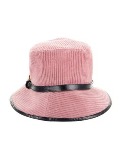 Pre-owned Gucci Bucket Hat In Pink