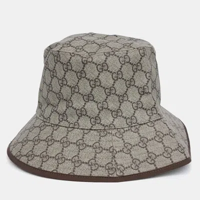 Pre-owned Gucci Bucket Hat In Sand
