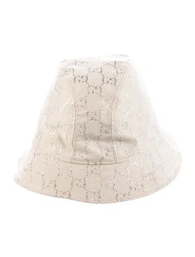 Pre-owned Gucci Bucket Hat In Silver