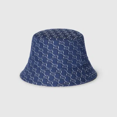 GUCCI GUCCI BUCKET HAT WITH GG SHADOW