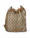 Gucci Bucket Vintage Web Gg Supreme Marrone
