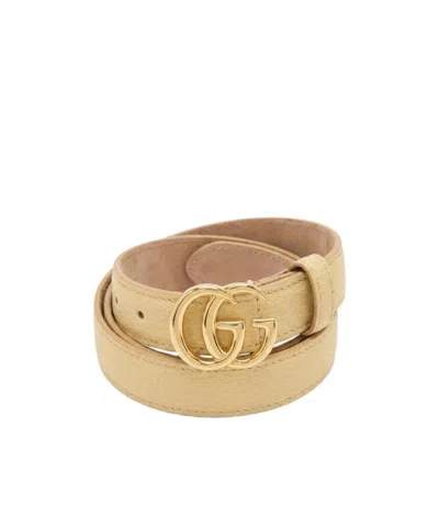Gucci Buckle Belt In Neutral