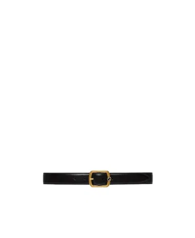 Gucci Buckle-fastening Leather Belt In Black