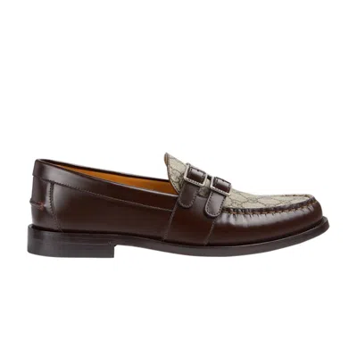 Pre-owned Gucci Buckle Loafer 'gg Monogram - Dark Brown'