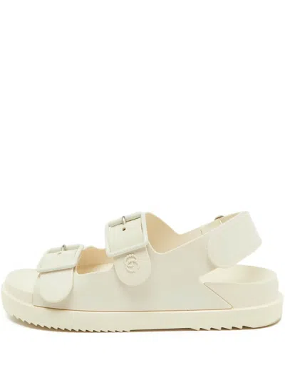 Pre-owned Gucci Buckle-strap Slides