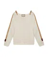 Gucci Buckle-strap Wool Jumper In White