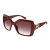 Gucci Burgundy Gradient Square Ladies Sunglasses Gg2015s 002 59