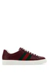 Gucci Ace Sneakers Leather Contrasting Stripes In Ranranvrvran